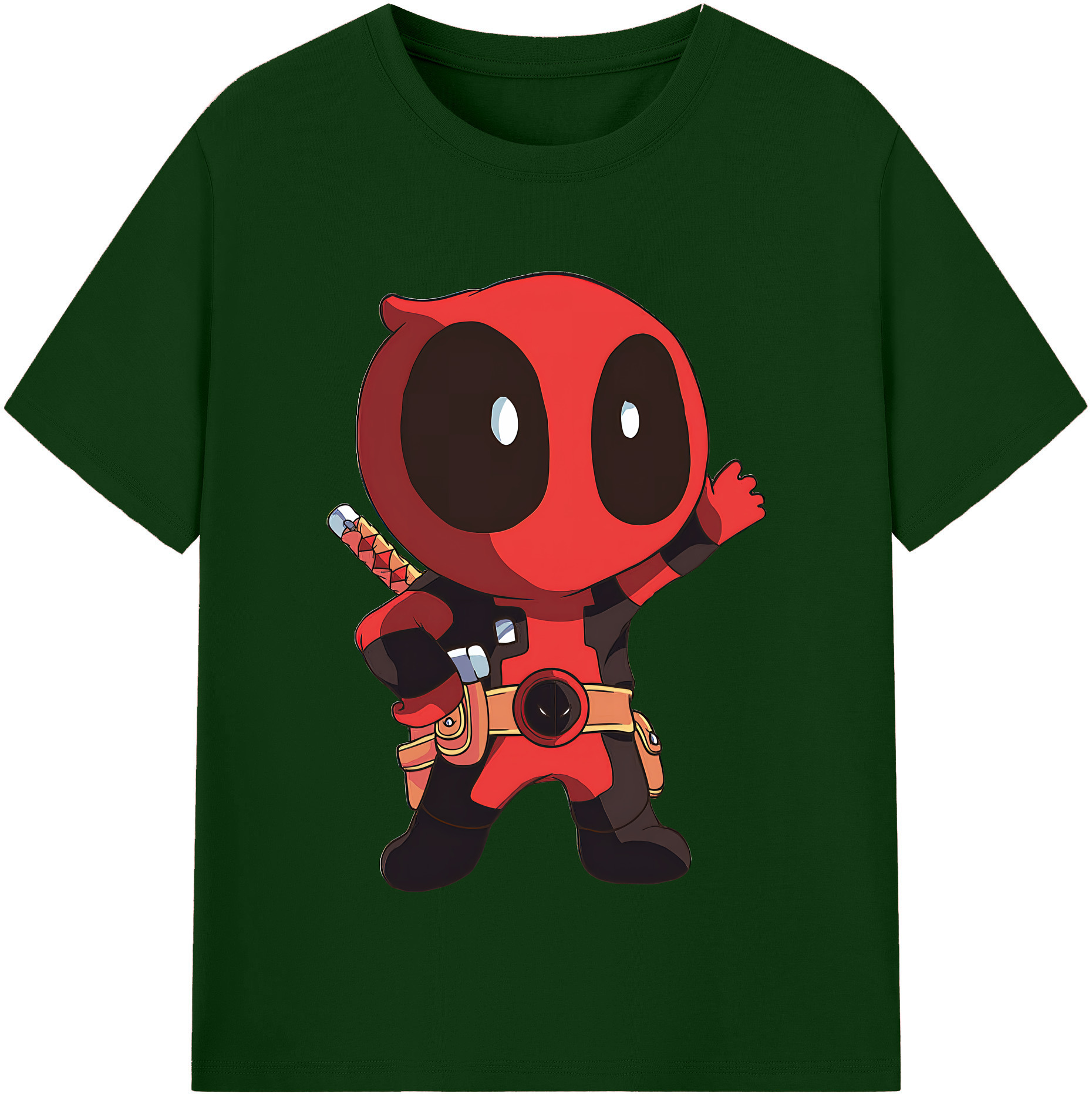 （画像用） Deadpool デッドプール 綿100％半袖Tシャツ（フロントプリント）
